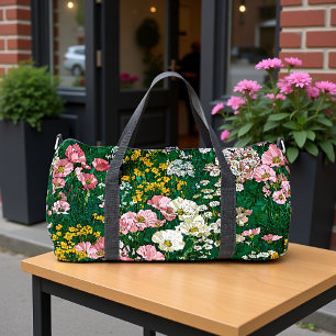 Enchanted Garden Wildflower Print Duffle Bag