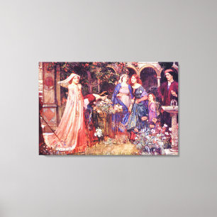 Enchanted Garden William Waterhouse Fine Art Canvas Print