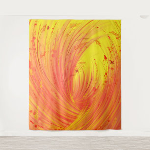 Enchanted Gardens - Field of Golden Fire Tapestry