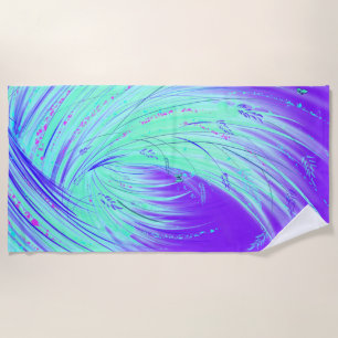 Enchanted Gardens - field of illumination Beach Towel