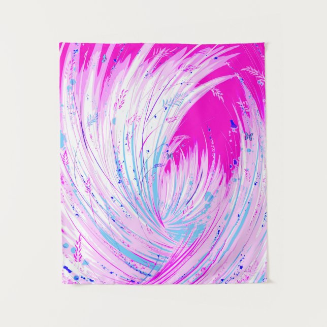 Enchanted Gardens - Pink Horizon  Tapestry (Front)