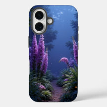 Enchanted Glade of Twilight Blooms iPhone Case