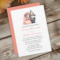 Enchanted Gnome Spring Orange Forest Wedding