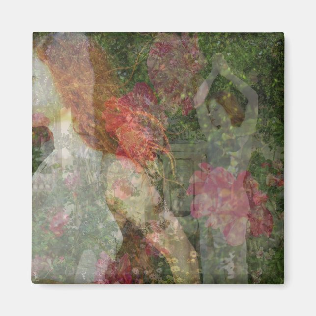 Enchanted Goddess Garden Magnet (Front)