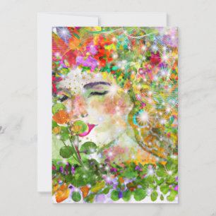 Enchanted Goddess Holiday Card