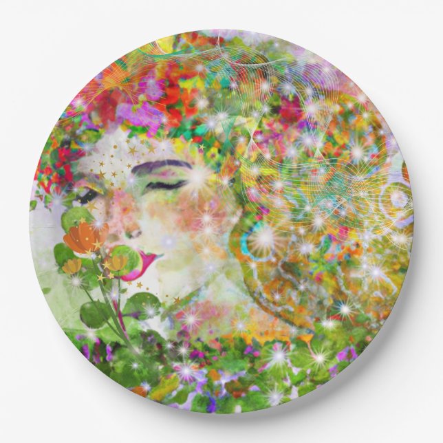 Enchanted Goddess Paper Plate (Front)