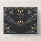 Enchanted Gothic Raven Floral Wedding