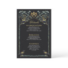 Enchanted Gothic Raven Floral Wedding Details 