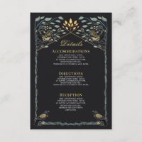 Enchanted Gothic Raven Floral Wedding Details