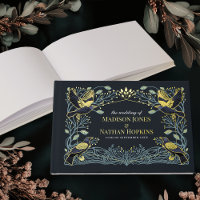Enchanted Gothic Raven Floral Wedding