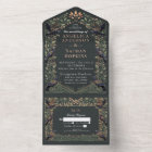 Enchanted Gothic Raven Floral Wedding Sage