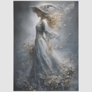 Enchanted Gothic Witch Fantasy for Decoupage Tissue Paper