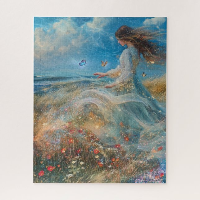 Enchanted Grace: Ghostly Woman Puzzle (Vertical)