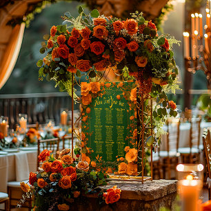  Enchanted Green, Gold & Orange Celtic Seating  Poster