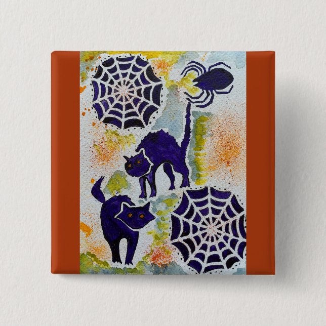 Enchanted Halloween button (Front)