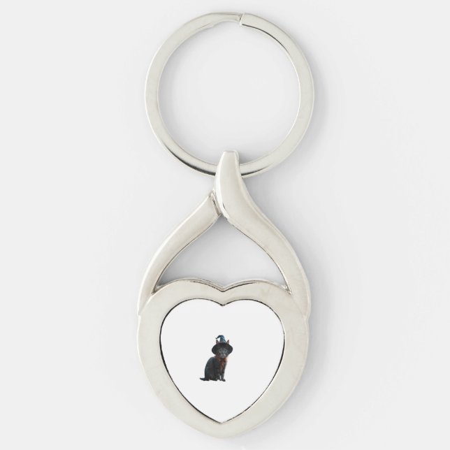 Enchanted Halloween Night Oversized T-Shirt Key Ring (Front)