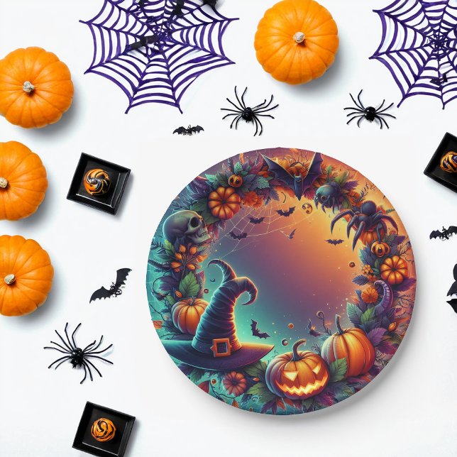  Enchanted Halloween Night Paper Plates (Creator Uploaded)