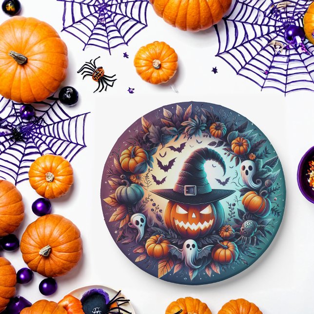  Enchanted Halloween Night Paper Plates (Creator Uploaded)