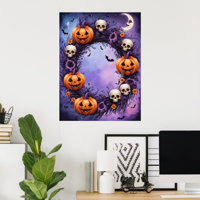 Enchanted Halloween Night Poster (Home Office)