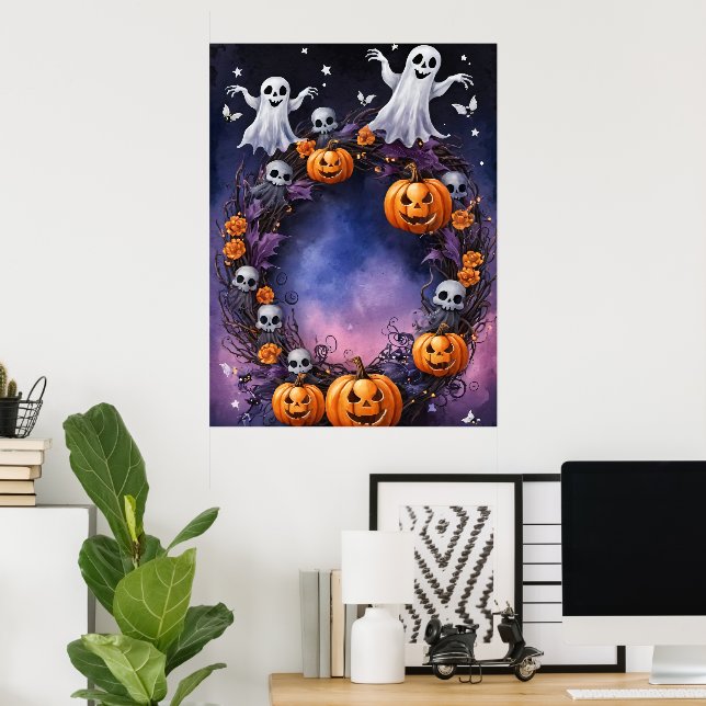 Enchanted Halloween Night Poster (Home Office)