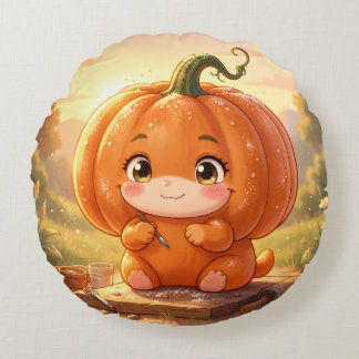 Enchanted Halloween Stories.16 Round Cushion
