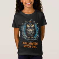 Enchanted Halloween Witch Owl Design Night Magic