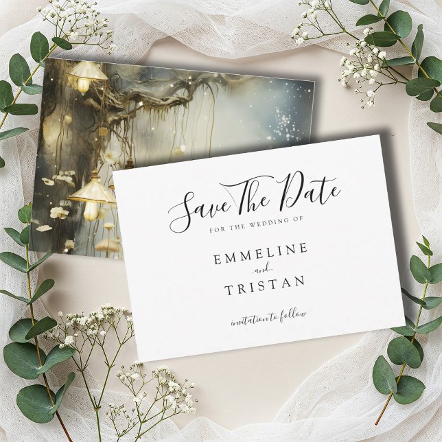 Enchanted Hanging Lanterns Wedding  Save The Date (Creator Uploaded)