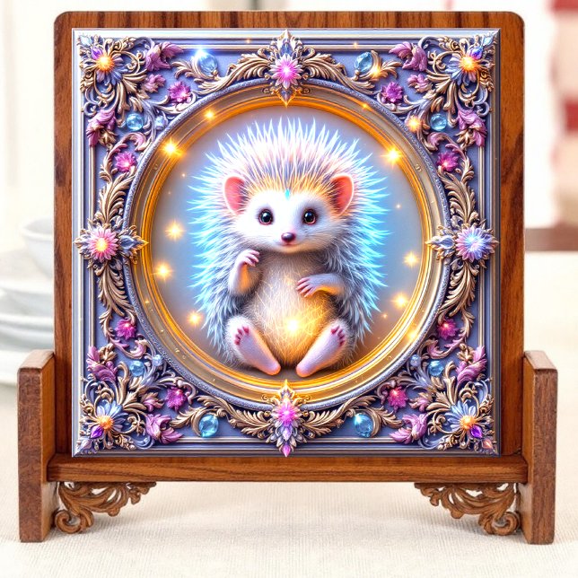 Enchanted Hedgehog Artistic Jewellery Box Top Tile (Creator Uploaded)