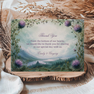 Enchanted Highland Artwork Celtic Thank You Card