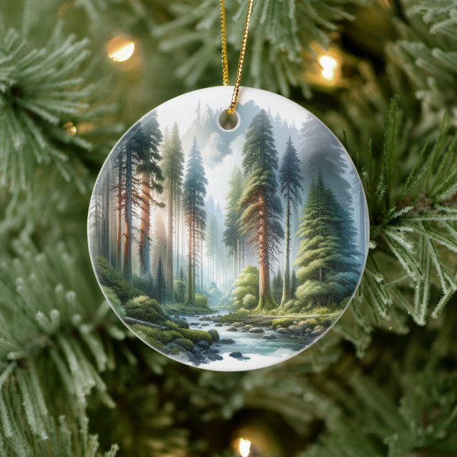 Enchanted Hoh Rainforest Ceramic Tree Decoration (Tree)