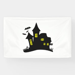 Enchanted House Haunted Halloween Banner