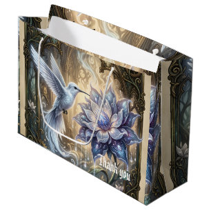 Enchanted Hummingbird & Moon Blossom. Large Gift Bag