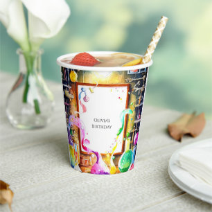Enchanted Kids' Chemistry Scientist Birthday Paper Cups
