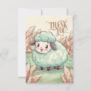 Enchanted Kids Sheep Thank You Card