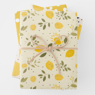 Enchanted Lemon Wrapping Paper Set