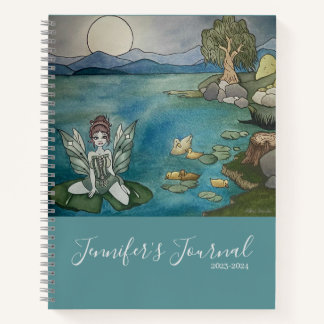 "Enchanted Lily Pond" Personalised Journal
