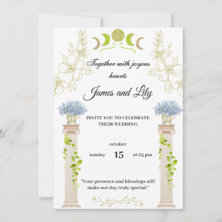 Enchanted Love, celebrate your wedding Invitation