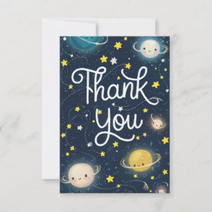 Enchanted Lovely Heaven Celestial Thank You Card