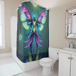 Enchanted Lunar Fairy Fantasy Worlds Shower Curtain