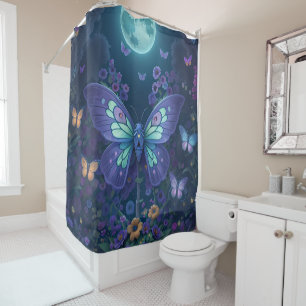 Enchanted Lunar Fairy Fantasy Worlds Shower Curtain