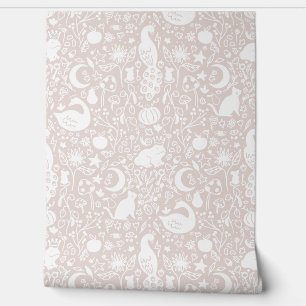 Enchanted Magic Garden Girl's Nursery Bedroom Wallpaper