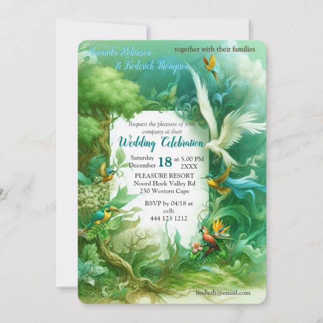 Enchanted Magical Fantasy Creations Invitation (Front)