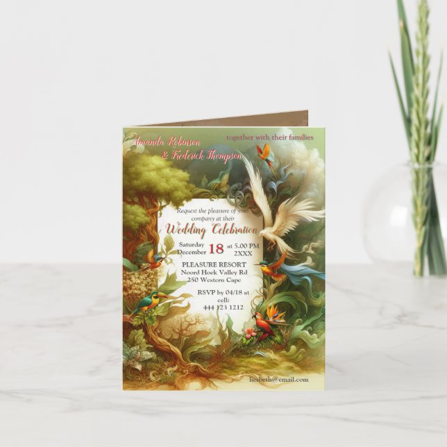 Enchanted Magical Fantasy Creations Invitation (Front)