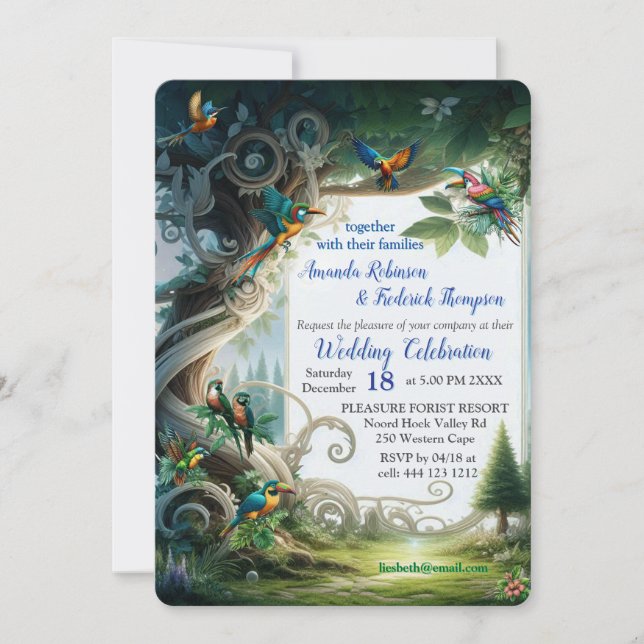 Enchanted Magical Fantasy Creations Invitation (Front)