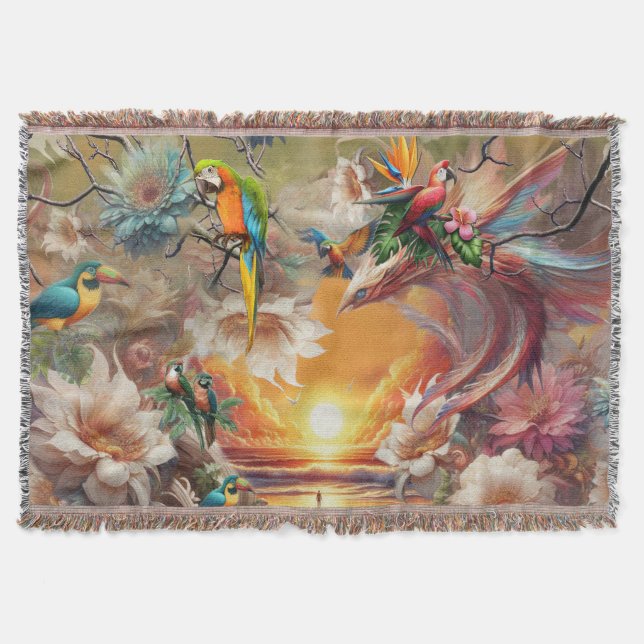 Enchanted Magical Fantasy Creations  Throw Blanket (Front)