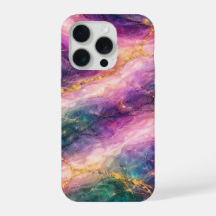 Enchanted Marble with Gold Veining iPhone 15 Pro Case