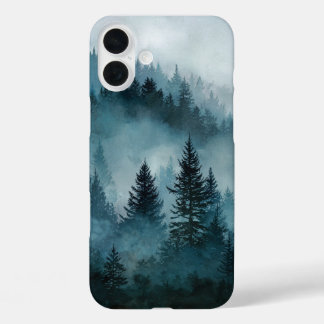 Enchanted Midnight Blue Forest iPhone 16 Plus Case