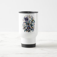 Enchanted Midnight Garden: Luminous Blue and Gold