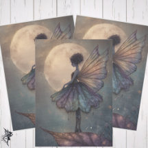 Enchanted Moonlight Fairy Watercolor Fantasy