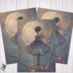 Enchanted Moonlight Fairy Watercolor Fantasy Tissue Paper